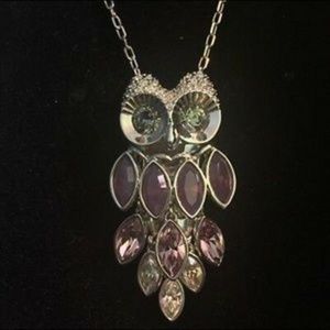 SWAROVSKI PRISCA OWL PENDANT NECKLACE + BRACELET